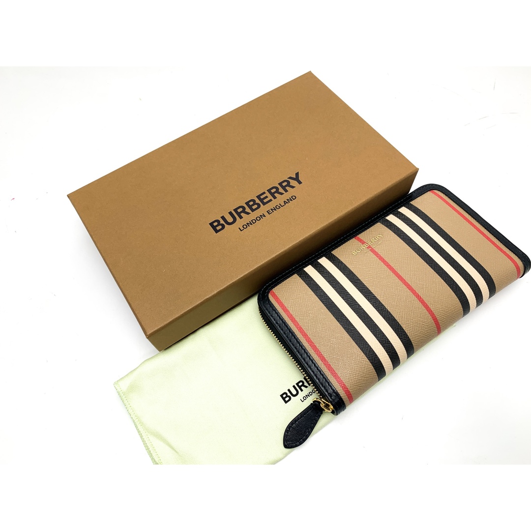 BURBERRY(バーバリー)のBURBERRY バーバリー ELMORE VINTAGE CHECK エルモア ヴィンテージチェック 8030448 ジッピーウォレット 長財布 ブランド レディースのファッション小物(財布)の商品写真