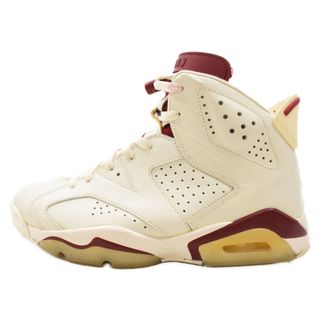 ナイキ(NIKE)のNIKE ナイキ AIR JORDAN 6 RETRO MAROON エア ジョーダン6 レトロ マルーン ハイカットスニーカー ホワイト/ワインレッド US9/27cm 384664-116(スニーカー)