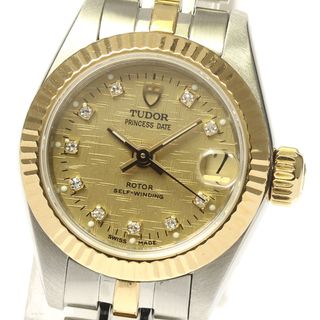 チュードル TUDOR 92513 プリンセス デイト 10Pダイヤ cal.2671 自動巻き レディース _808708