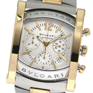 ブルガリ(BVLGARI)のブルガリ BVLGARI AA48SGCH アショーマ クロノグラフ 自動巻き メンズ 良品 箱・保証書付き_805678(腕時計(アナログ))