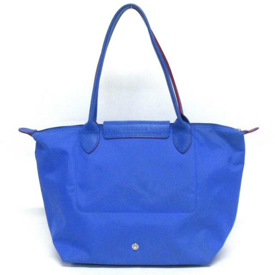 LONGCHAMP(ロンシャン)のLONGCHAMP(ロンシャン) ショルダーバッグ ル・プリアージュクラブ ブルー×レッド 折りたたみ ナイロン×レザー レディースのバッグ(ショルダーバッグ)の商品写真