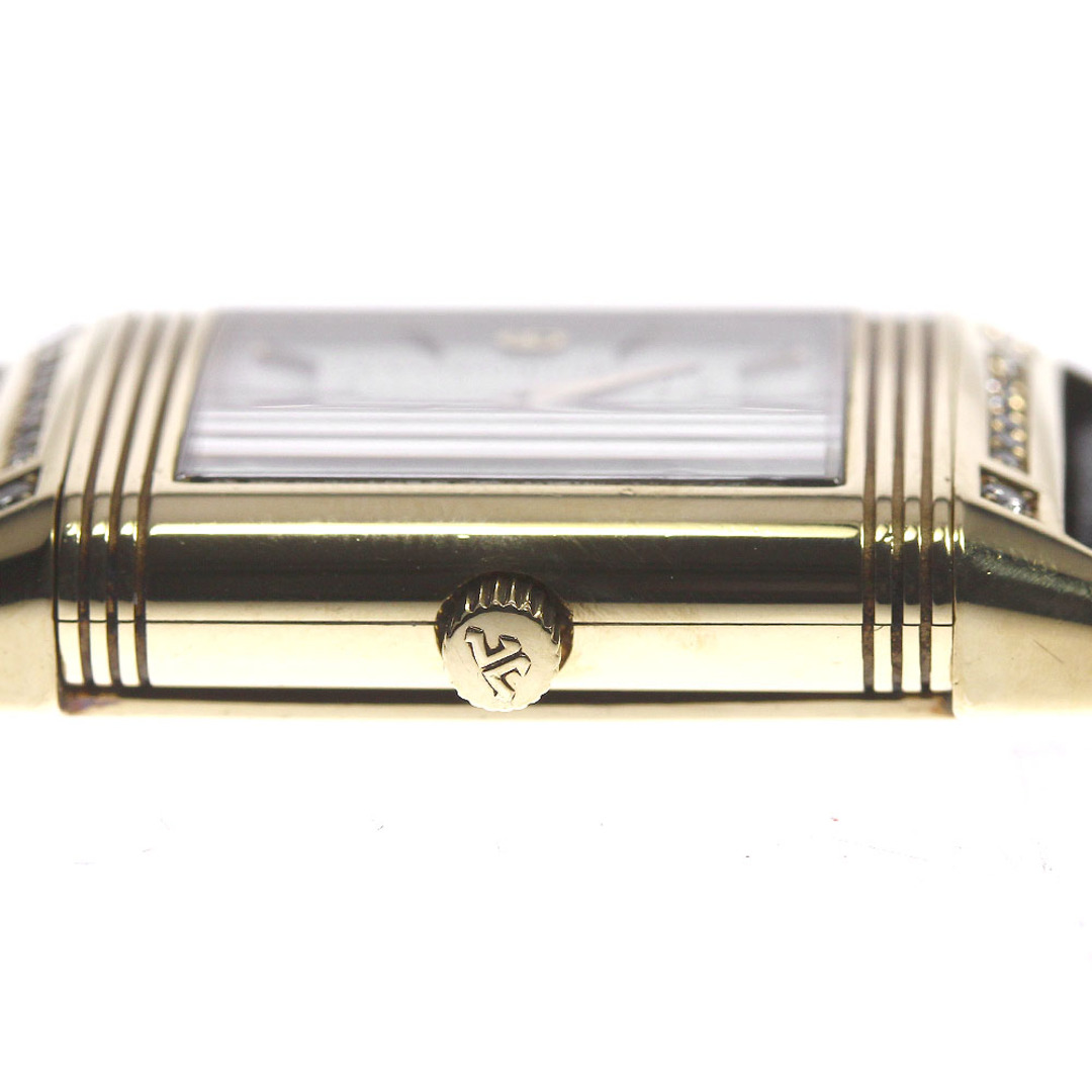 Jaeger-LeCoultre(ジャガールクルト)のジャガー・ルクルト JAEGER-LECOULTRE 260.1.86 レベルソ K18YG ダイヤベゼル 手巻き レディース _806282 レディースのファッション小物(腕時計)の商品写真