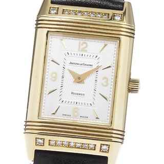 ジャガールクルト(Jaeger-LeCoultre)のジャガー・ルクルト JAEGER-LECOULTRE 260.1.86 レベルソ K18YG ダイヤベゼル 手巻き レディース _806282(腕時計)