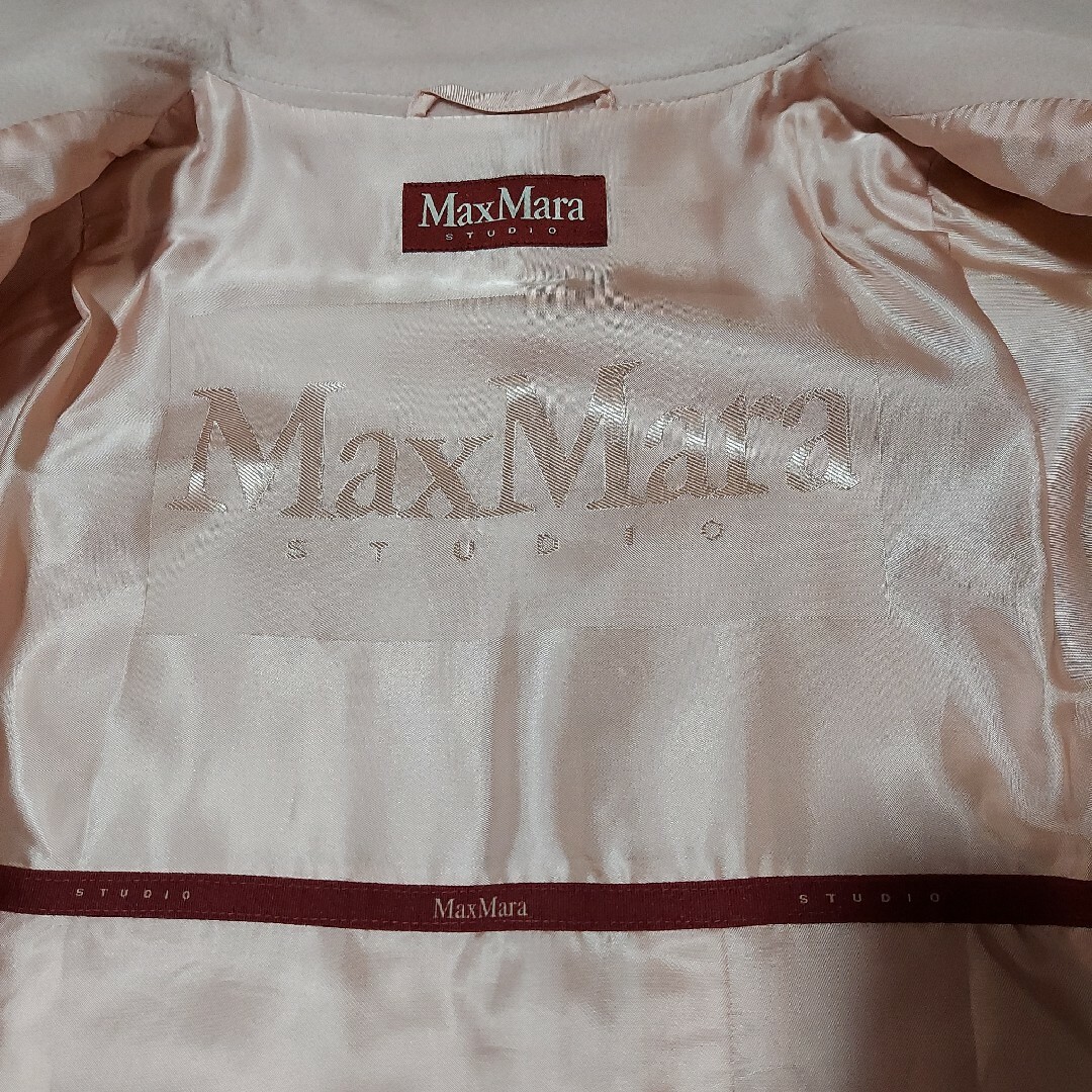 Max Mara(マックスマーラ)のマックスマーラ ロングコート ベビーピンク レディースのジャケット/アウター(ロングコート)の商品写真