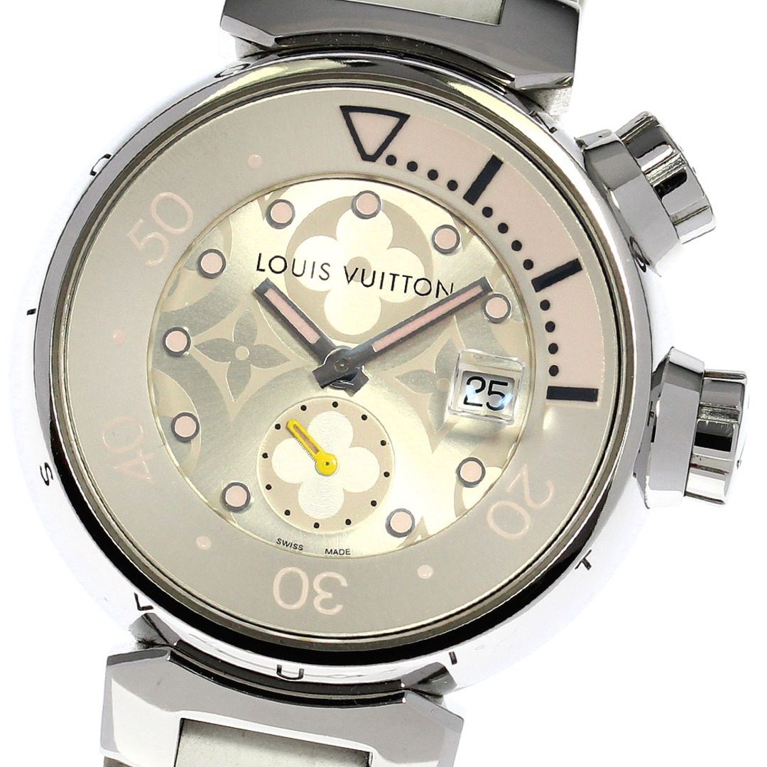 LOUIS VUITTON(ルイヴィトン)のルイ・ヴィトン LOUIS VUITTON Q131M タンブール ダイビング デイト クォーツ レディース 箱付き_805762 レディースのファッション小物(腕時計)の商品写真