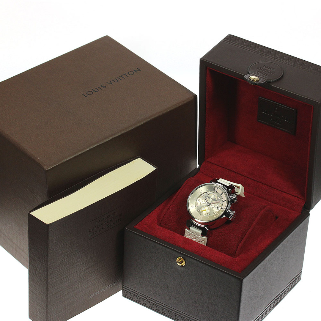 LOUIS VUITTON(ルイヴィトン)のルイ・ヴィトン LOUIS VUITTON Q131M タンブール ダイビング デイト クォーツ レディース 箱付き_805762 レディースのファッション小物(腕時計)の商品写真