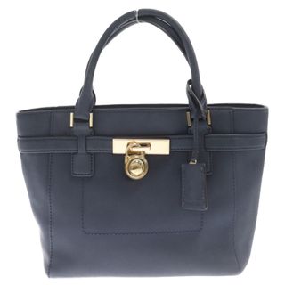 マイケルコース(Michael Kors)のMICHAEL KORS マイケルコース ロゴプレート ハンドバッグ ネイビー ゴールド金具 PVCレザー レディース 35F7GHXT3L(ハンドバッグ)