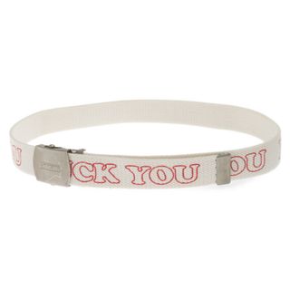 Supreme - SUPREME シュプリーム 17AW×HYSTERIC GLAMOUR Fuck You Belt ヒステリックグラマー ファックユーベルト ホワイト