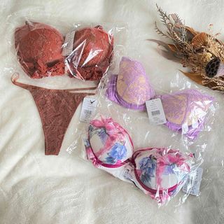 【まとめ売り】Ravijour ブラ ブラジャー セットアップ 花柄 d65