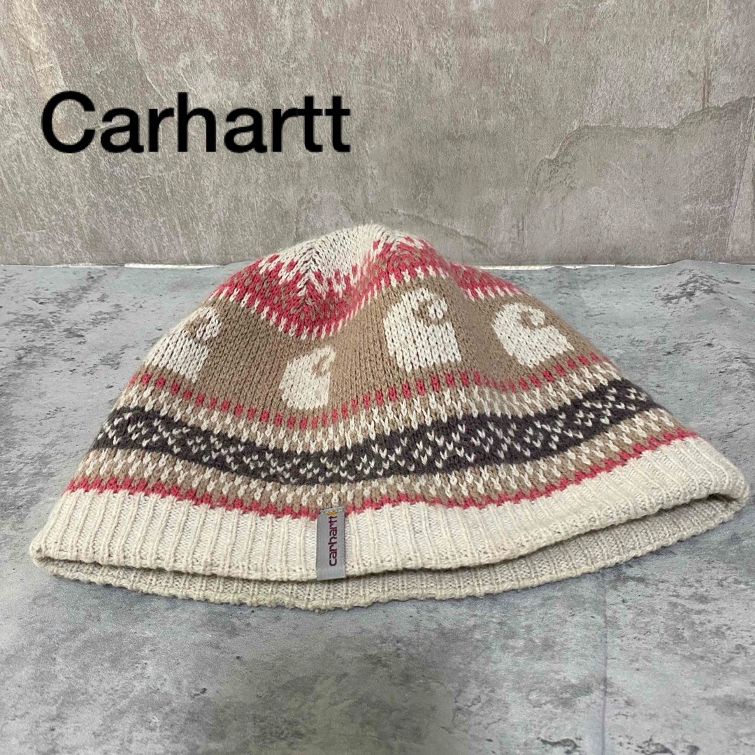 carhartt(カーハート)のCarhartt ビーニー ニット帽  内側フリース y2k メンズの帽子(ニット帽/ビーニー)の商品写真