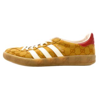 グッチ(Gucci)のGUCCI グッチ ×adidas GAZELLE MONOGRAM ガゼル モノグラム 総柄 GGキャンバス ローカットスニーカー ブラウン US11/29cm HQ8850(スニーカー)