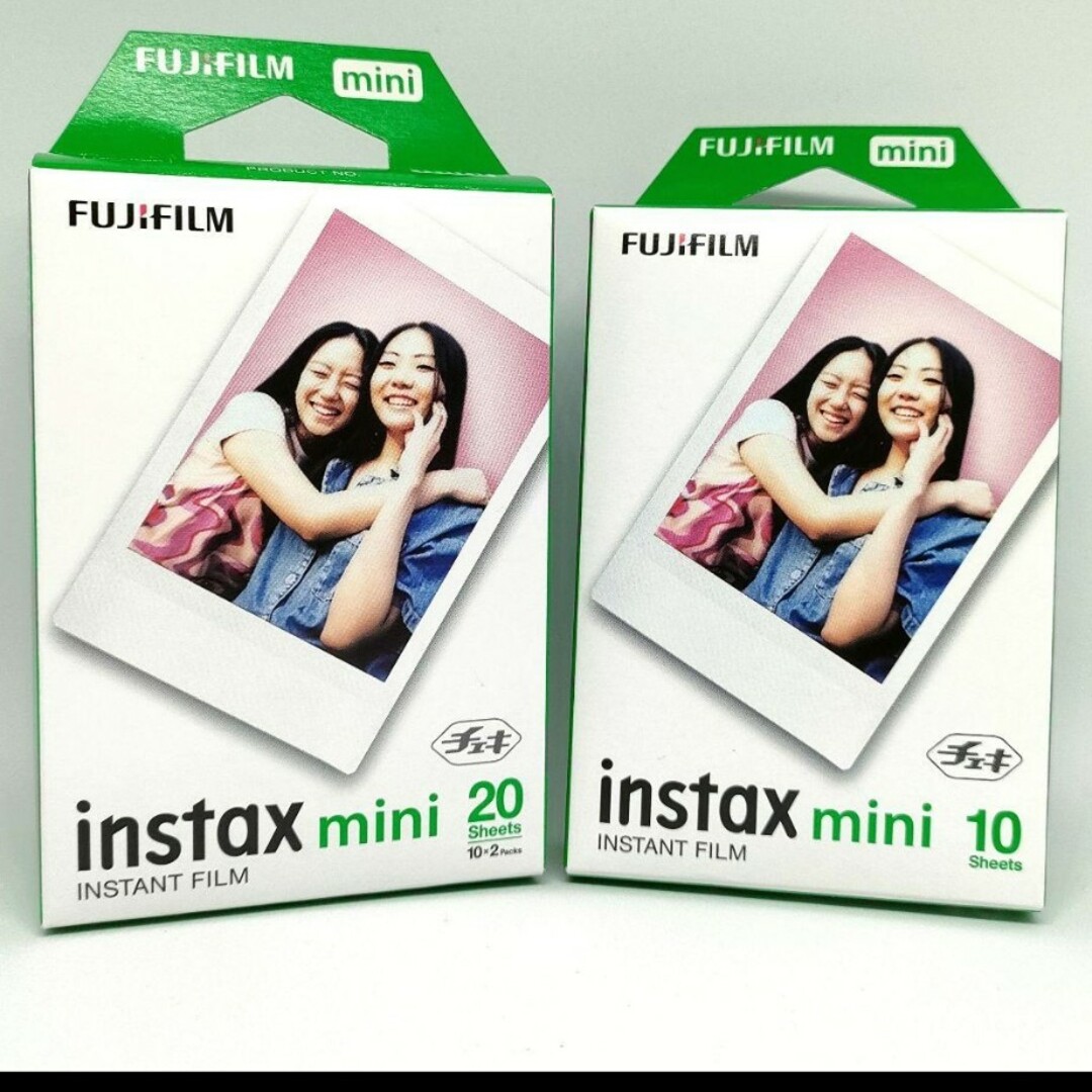 富士フイルム(フジフイルム)の【30枚】チェキ フィルム instax mini インスタックス ミニ スマホ/家電/カメラのカメラ(フィルムカメラ)の商品写真