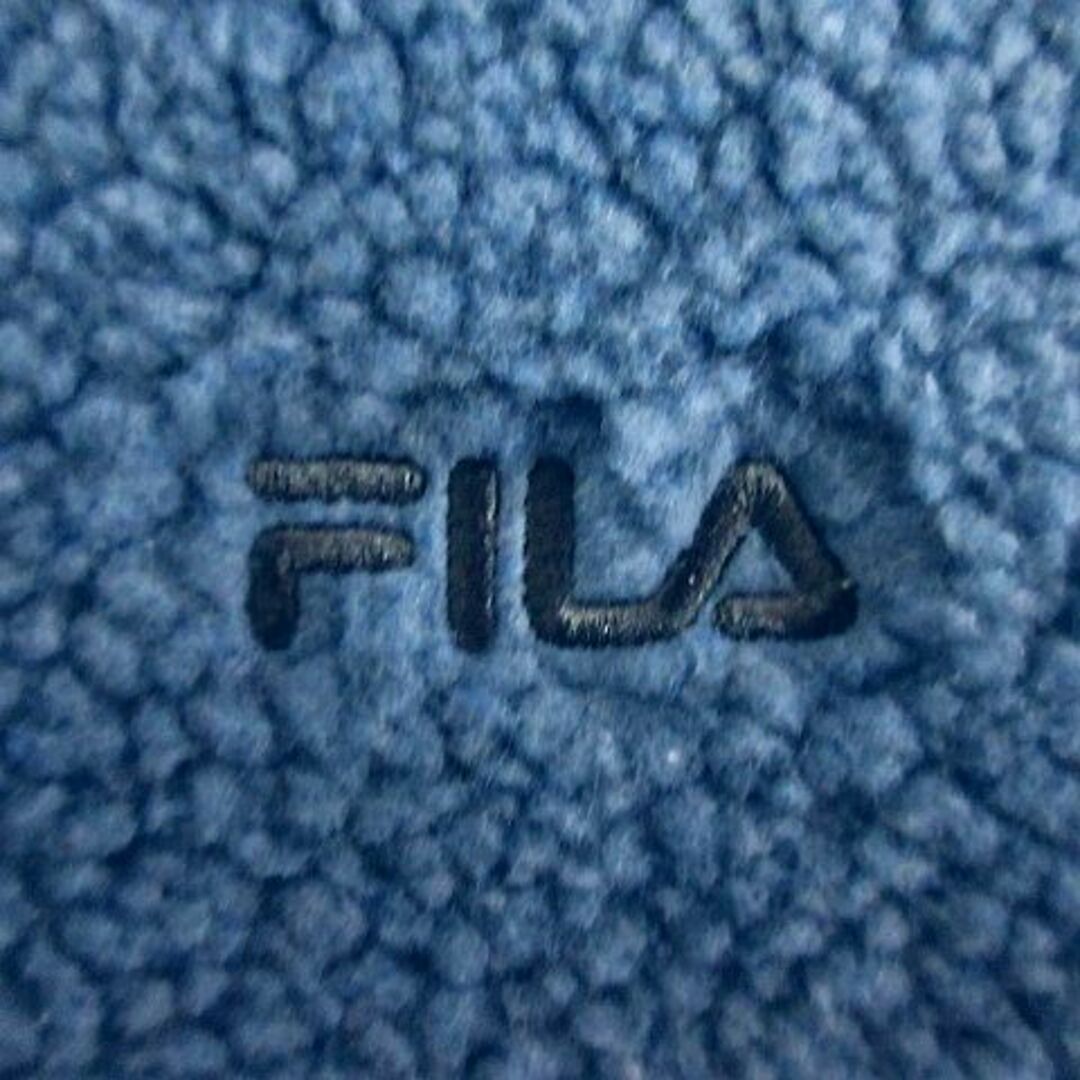 FILA(フィラ)のフィラ FILA ジャケット パーカー 長袖 ボア ロゴ LL ブルー ※EKM レディースのトップス(パーカー)の商品写真