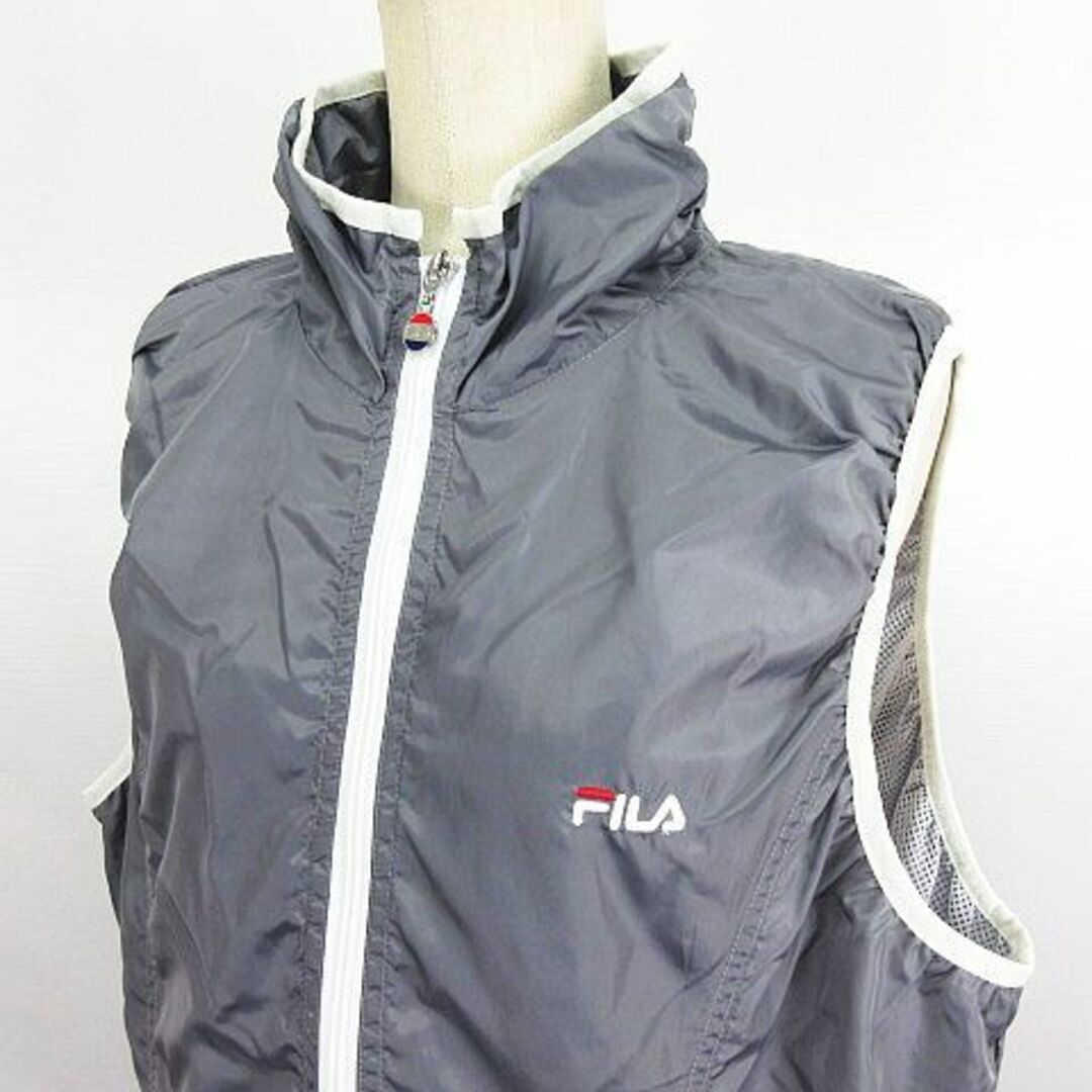 FILA(フィラ)のフィラ ベスト ウィンドブレーカー 裏メッシュ 3L グレー スポーツウェア スポーツ/アウトドアのゴルフ(ウエア)の商品写真