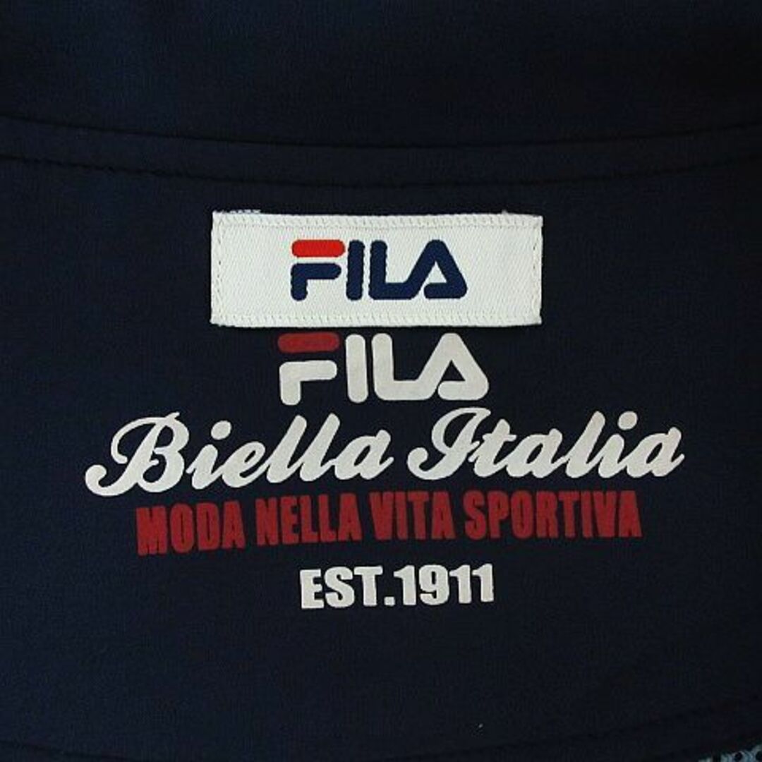 FILA(フィラ)のフィラ ジャケット ベスト ロゴ 切替 裏メッシュ 3L ネイビー ※EKM スポーツ/アウトドアのゴルフ(ウエア)の商品写真