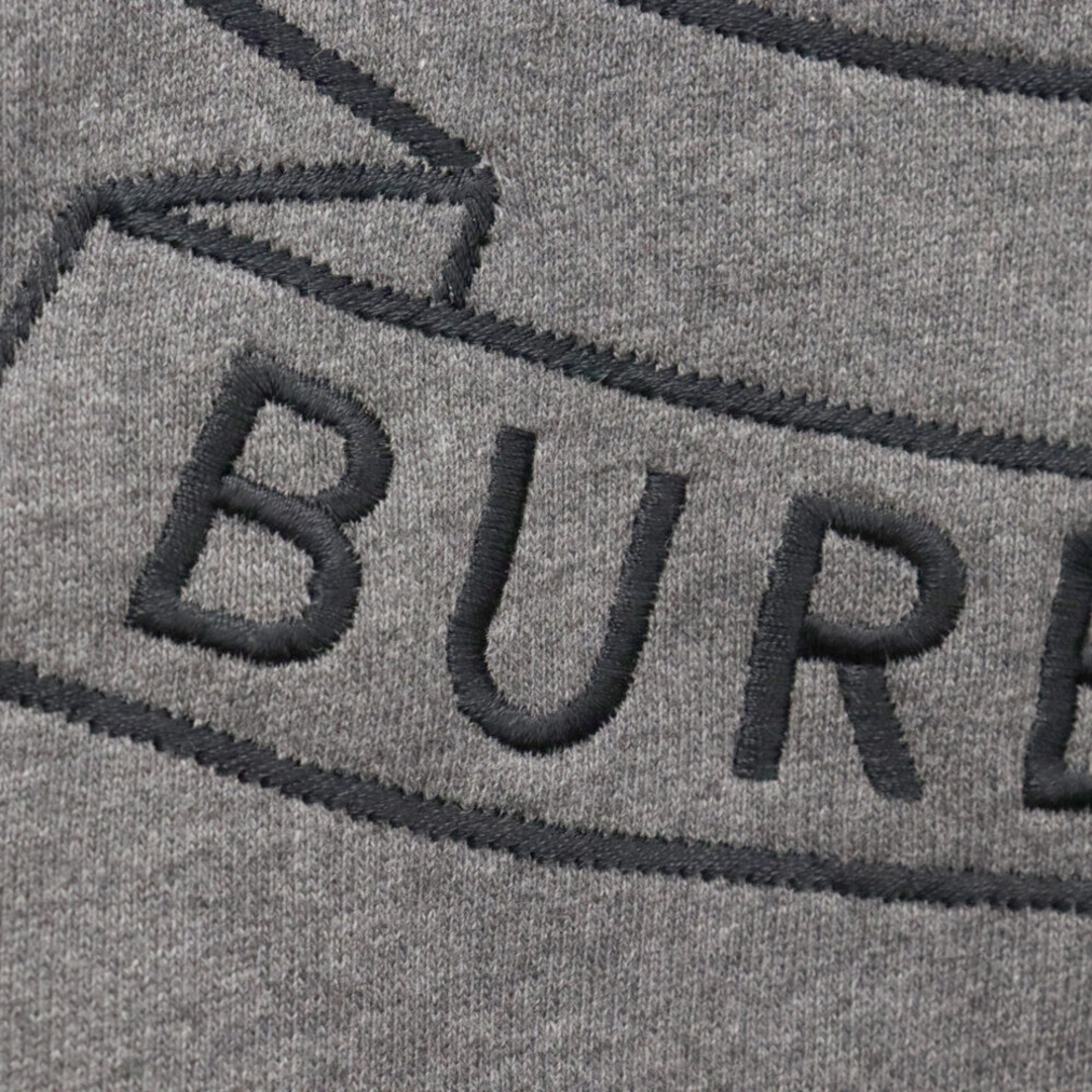 BURBERRY(バーバリー)のBURBERRY バーバリー ロゴ刺繍プルオーバースウェットパーカー 8007075 グレー メンズのトップス(パーカー)の商品写真