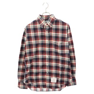 トムブラウン(THOM BROWNE)のTHOM BROWNE トムブラウン ボタンダウン 長袖チェックシャツ レッド(シャツ)