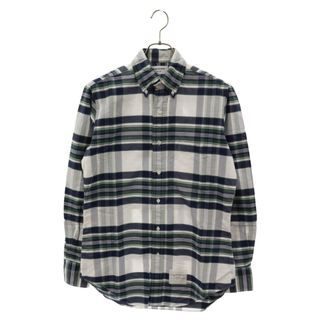 トムブラウン(THOM BROWNE)のTHOM BROWNE トムブラウン オックス ボタンダウン チェックシャツ ホワイト(シャツ)