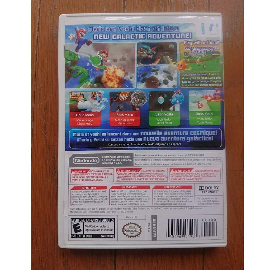 Wii(ウィー)のwii 北米版 スーパーマリオギャラクシー2 MARIO GALAXY2 エンタメ/ホビーのゲームソフト/ゲーム機本体(家庭用ゲームソフト)の商品写真
