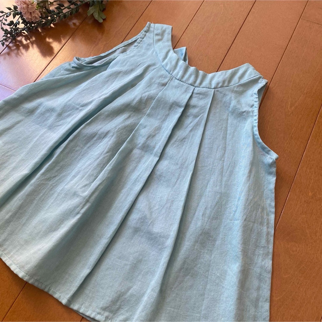 LAGOM(ラーゴム)の新品 ★ LAGOM ★ ラーゴム ブラウス / ノースリーブ / 綿100% キッズ/ベビー/マタニティのキッズ服女の子用(90cm~)(Tシャツ/カットソー)の商品写真