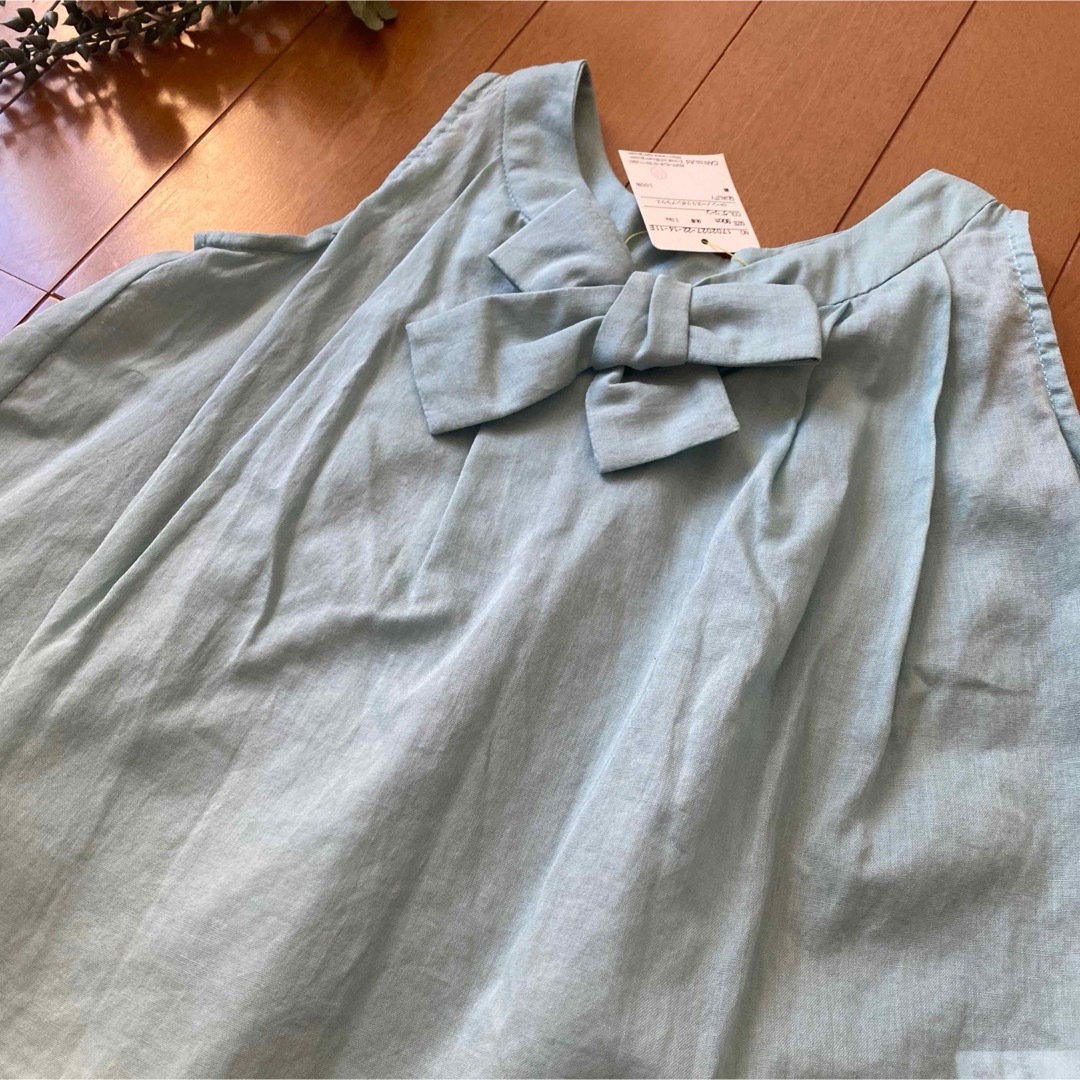 LAGOM(ラーゴム)の新品 ★ LAGOM ★ ラーゴム ブラウス / ノースリーブ / 綿100% キッズ/ベビー/マタニティのキッズ服女の子用(90cm~)(Tシャツ/カットソー)の商品写真