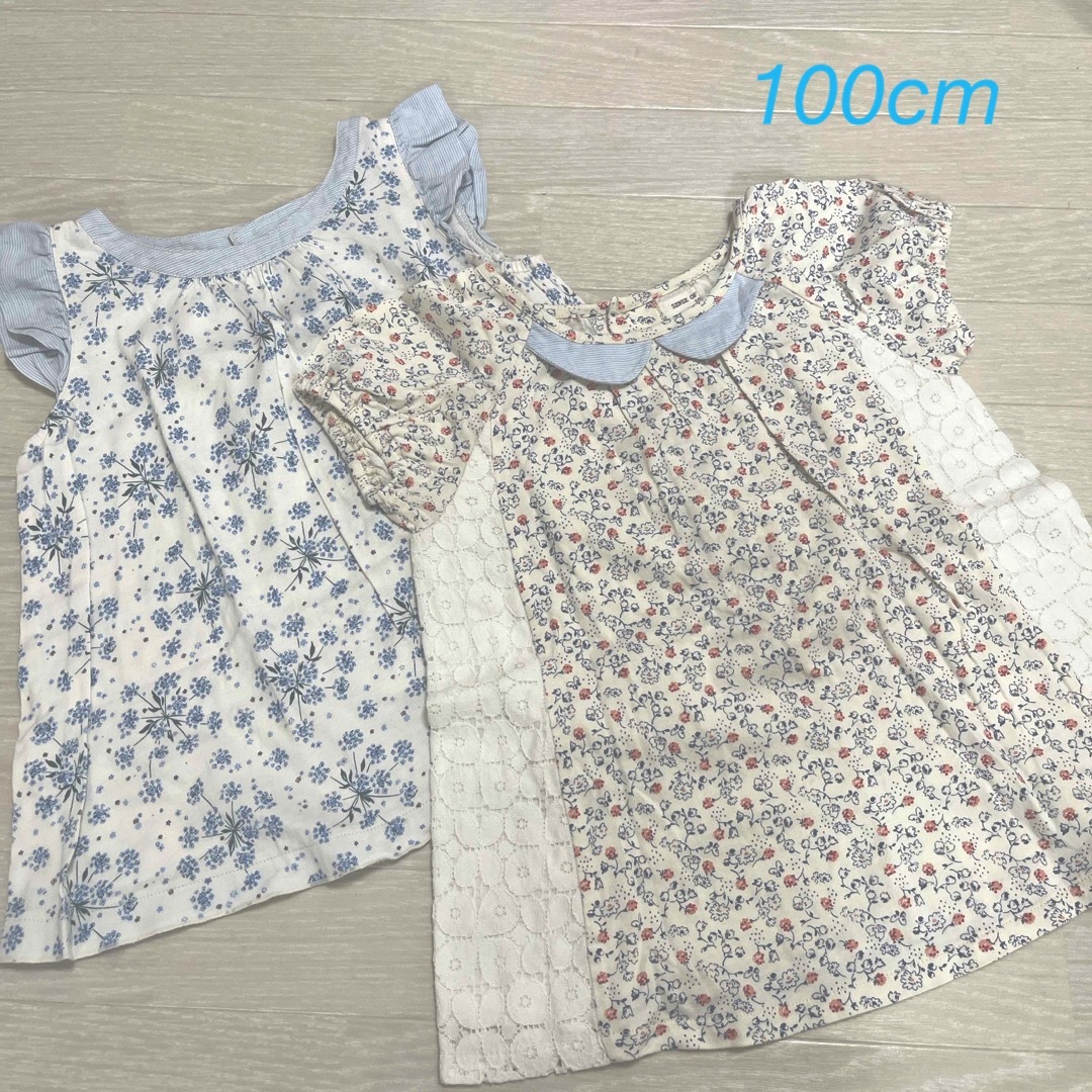 sense of wonder(センスオブワンダー)の【SENSE OFWONDER】100cm カットソー2枚組　 キッズ/ベビー/マタニティのキッズ服女の子用(90cm~)(Tシャツ/カットソー)の商品写真