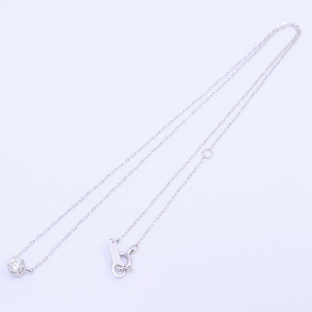 4℃(ヨンドシー)の4℃ ヨンドシー 一粒 ネックレス K18WG/ダイヤモンド0.158ct レディースのアクセサリー(ネックレス)の商品写真