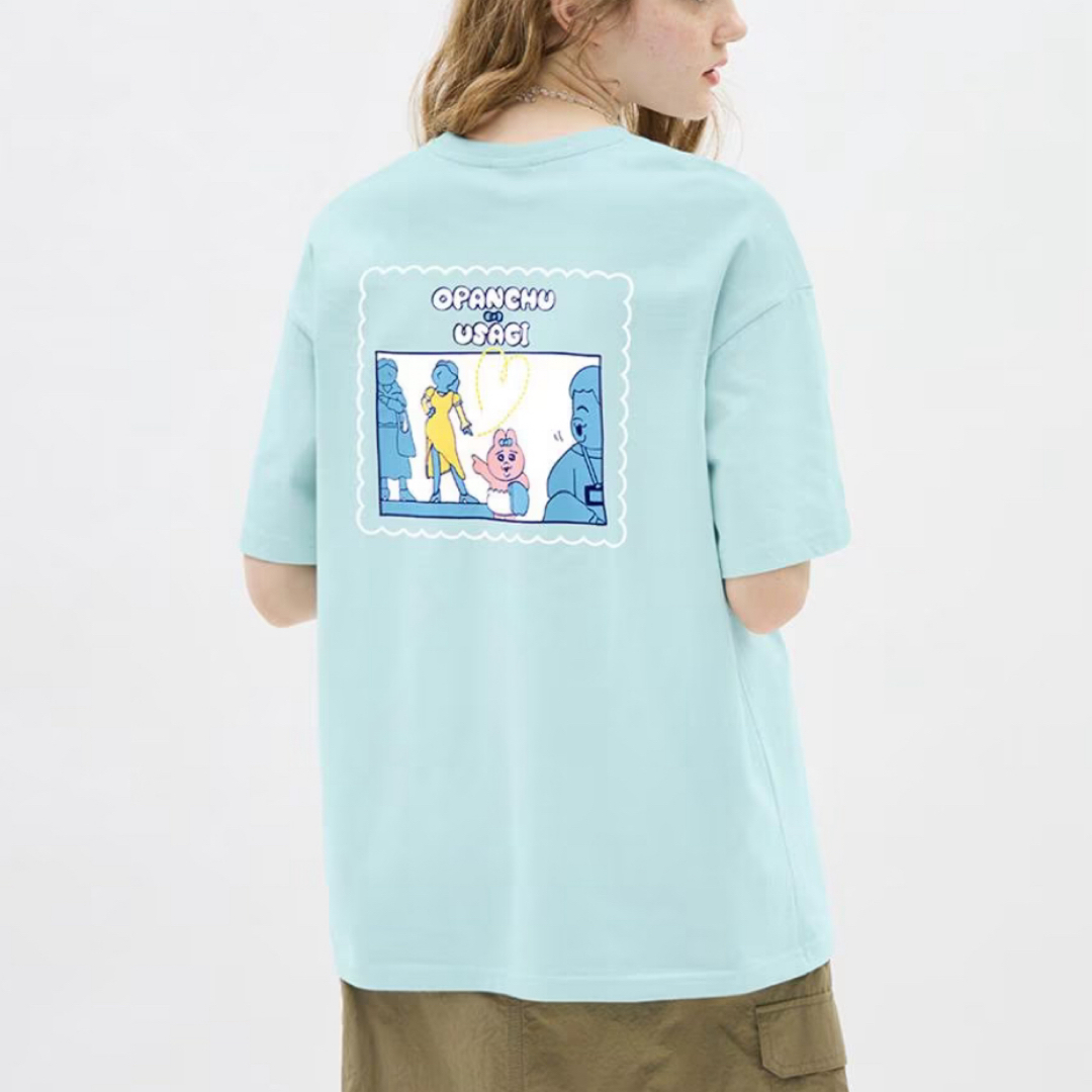 GU(ジーユー)のおぱんちゅうさぎコラボ レディースのトップス(Tシャツ(半袖/袖なし))の商品写真