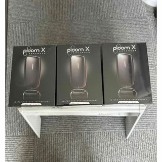 プルームテック(PloomTECH)のploom x ADVANCED ブラック 新品・未開封品 3個セット！(タバコグッズ)