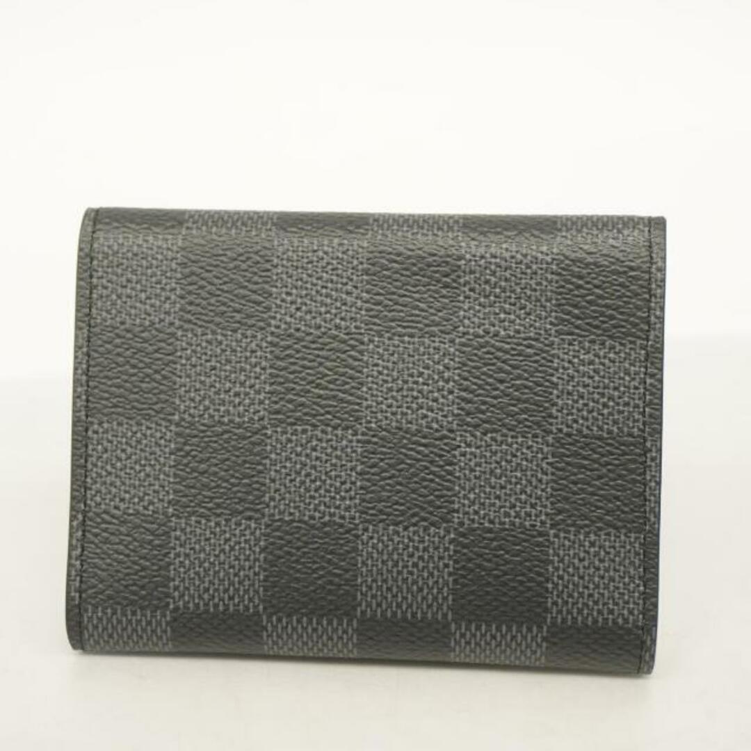 LOUIS VUITTON(ルイヴィトン)の【4gd3298】ルイヴィトン 名刺入れ/ダミエ・グラフィット/アンヴェロップカルトドゥヴィジット/N63338/ブラック/グレー【中古】メンズ レディースのファッション小物(名刺入れ/定期入れ)の商品写真