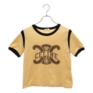 セリーヌ(celine)のCELINE セリーヌ トリオンフ ロゴプリント リンガー 半袖Tシャツ イエロー レディース 2X58B671Q(Tシャツ(半袖/袖なし))