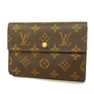 ルイヴィトン(LOUIS VUITTON)の【4gd3315】ルイヴィトン 三つ折り財布/モノグラム/ポルトトレゾールエテュイパピエ/M61202/ブラウン【中古】メンズ/レディース/ユニセックス(財布)