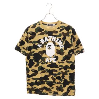 A BATHING APE - A BATHING APE アベイシングエイプ 1st CAMO フロントプリント半袖Tシャツ クルーネックカットソー カーキ 001CSC301014X