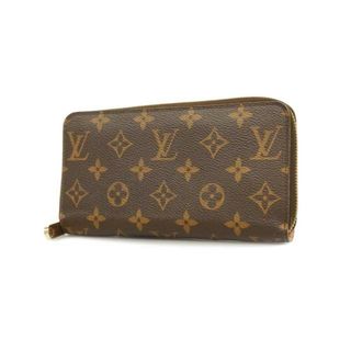 ルイヴィトン(LOUIS VUITTON)の【4gd3331】ルイヴィトン 長財布/モノグラム/ジッピーウォレット/M41894/ブラウン/ローズバレリーヌ【中古】レディース(財布)