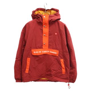 HUMAN MADE ヒューマンメイド 23SS ANORAK PARKA ロゴプリント アノラックパーカー ナイロンジャケット レッド