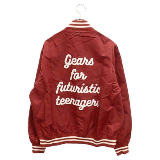 HUMAN MADE ヒューマンメイド NYLON STADIUM JACKET ナイロンスタジアムジャケット ハートロゴプリントブルゾン レッド