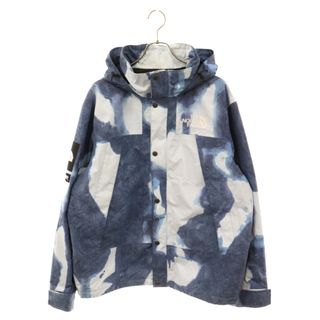 シュプリーム(Supreme)のSUPREME シュプリーム 21AW×THE NORTH FACE Bleached Denim Print Mountain Jacket NP52100I ノースフェイス ブリーチデニム マウンテンジャケット パーカー ナイロンジャケット(マウンテンパーカー)