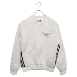 プラダ(PRADA)のPRADA プラダ 21SS×adidas Re-Nylon Sweatshirt リナイロン スウェットシャツ トレーナー アディダス ホワイト UJL206(スウェット)