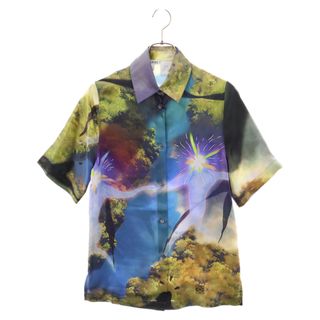 LOEWE ロエベ 23SS×ハウルの動く城 星の子 半袖シャツ シルク マルチカラー レディース SB44Y05X01 Howl's Moving Castle Magical Sky Shirt In Silk