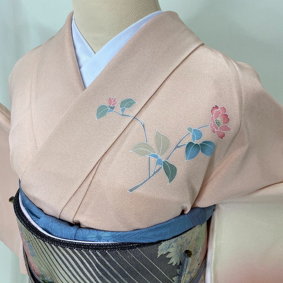 訪問着セット 附下 友禅 襦袢付き 帯揚げ 帯〆 リユース 新品 訪問着セット 附下 友禅 襦袢付き 帯揚げ 帯〆 リユース 新品