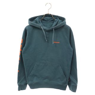 パタゴニア(patagonia)のPATAGONIA パタゴニア 19SS アームロゴプリント プルオーバーパーカー ブルー STY39566SP19(パーカー)