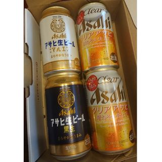 アサヒ(アサヒ)のビール 4本セット マルエフ 黒生 クリアアサヒ(ビール)