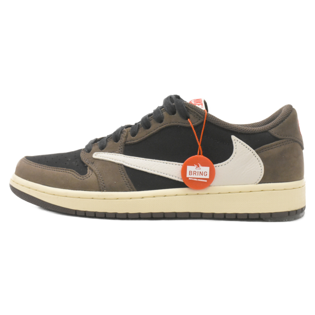 NIKE(ナイキ)のNIKE ナイキ ×TRAVIS SCOTT AIR JORDAN 1 LOW OG SP-T トラビス・スコット エアジョーダン1 ローカットスニーカー CQ4277-001 ブラウン US9/27cm メンズの靴/シューズ(スニーカー)の商品写真