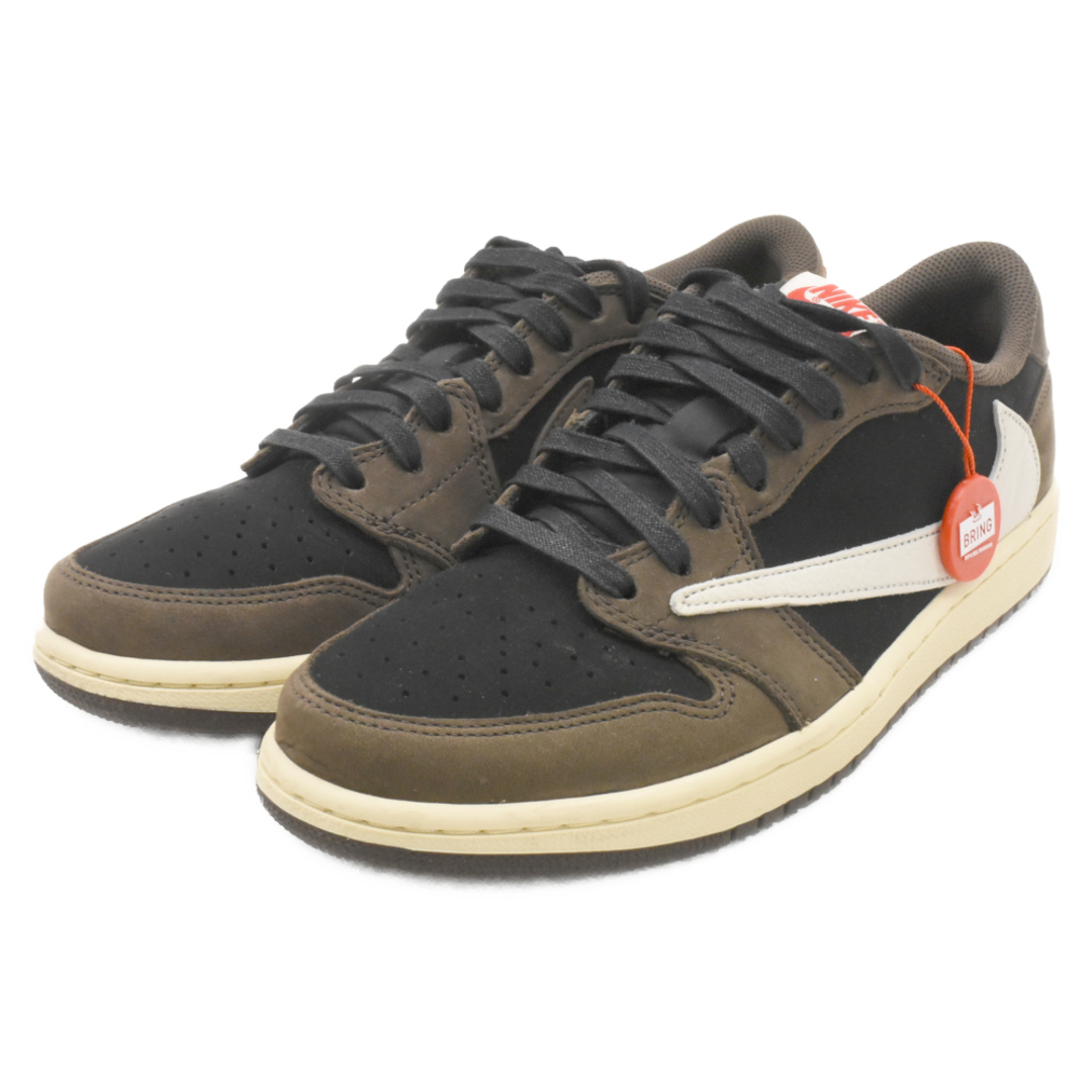 NIKE(ナイキ)のNIKE ナイキ ×TRAVIS SCOTT AIR JORDAN 1 LOW OG SP-T トラビス・スコット エアジョーダン1 ローカットスニーカー CQ4277-001 ブラウン US9/27cm メンズの靴/シューズ(スニーカー)の商品写真