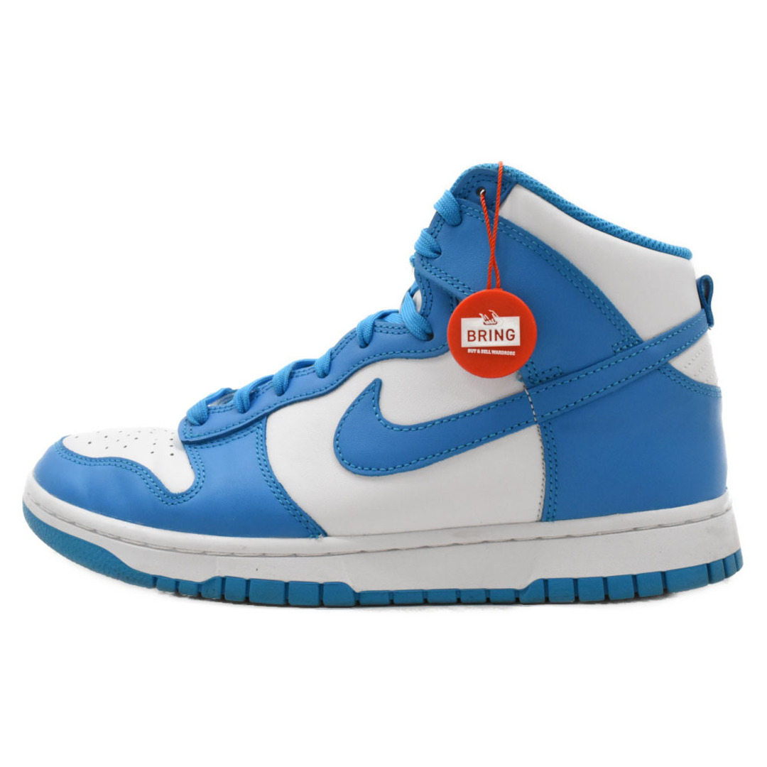 NIKE(ナイキ)のNIKE ナイキ DUNK HI RETRO CHAMPIONSHIP BLUE ダンクハイレトロチャンピンシップブルースニーカー ライトブルー/ホワイト US9.5/27.5cm DD1399-400 メンズの靴/シューズ(スニーカー)の商品写真