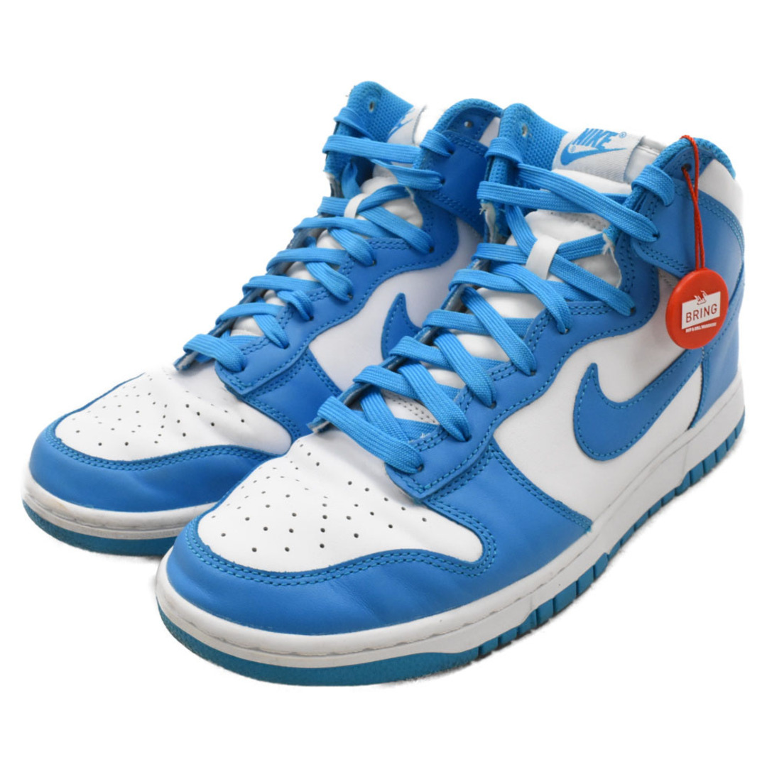 NIKE(ナイキ)のNIKE ナイキ DUNK HI RETRO CHAMPIONSHIP BLUE ダンクハイレトロチャンピンシップブルースニーカー ライトブルー/ホワイト US9.5/27.5cm DD1399-400 メンズの靴/シューズ(スニーカー)の商品写真