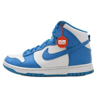 ナイキ(NIKE)のNIKE ナイキ DUNK HI RETRO CHAMPIONSHIP BLUE ダンクハイレトロチャンピンシップブルースニーカー ライトブルー/ホワイト US9.5/27.5cm DD1399-400(スニーカー)