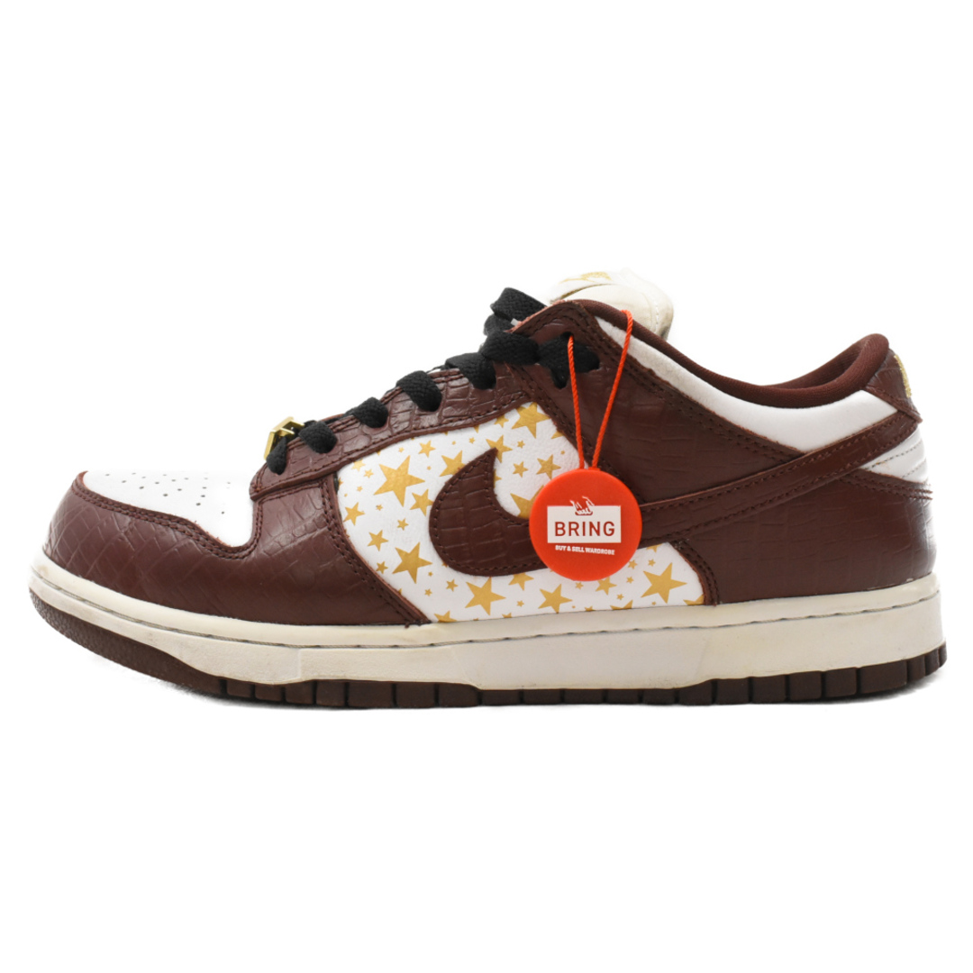 NIKE(ナイキ)のNIKE SB ナイキエスビー 21SS×SUPREME SB DUNK LOW OG DH3228-103 シュプリーム ダンク ローカットスニーカー US9/27cm ホワイト/ブラウン メンズの靴/シューズ(スニーカー)の商品写真