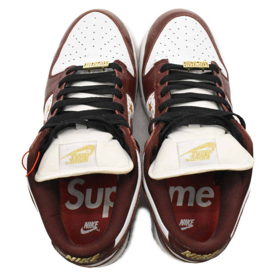 NIKE(ナイキ)のNIKE SB ナイキエスビー 21SS×SUPREME SB DUNK LOW OG DH3228-103 シュプリーム ダンク ローカットスニーカー US9/27cm ホワイト/ブラウン メンズの靴/シューズ(スニーカー)の商品写真