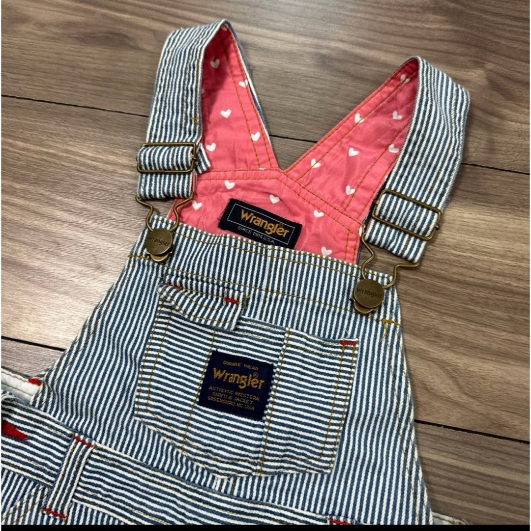 Wrangler(ラングラー)のwranglerデニム ジャンパースカート 90 オーバーオール キッズ/ベビー/マタニティのキッズ服女の子用(90cm~)(ワンピース)の商品写真